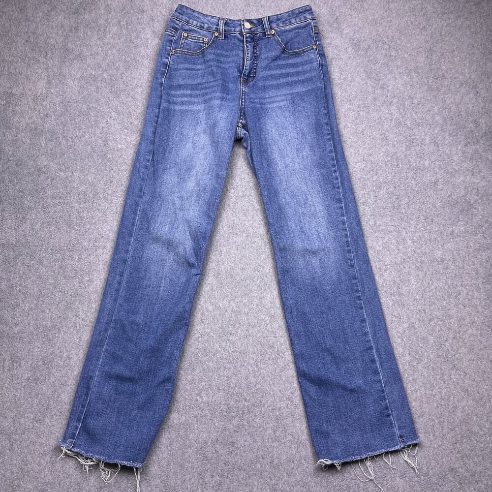 Oat New York Straight Jeans Womens‎ 26x30 Blue Denim